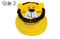 100%Cotton Cartoon Animal Reversible Embroidered Funny Kids Bucket Hat
