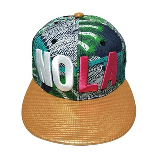 Custom New Sublimation Printing Wall Pattern Gorras Snapback with Hemp Flat Brim