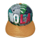 Custom New Sublimation Printing Wall Pattern Gorras Snapback with Hemp Flat Brim