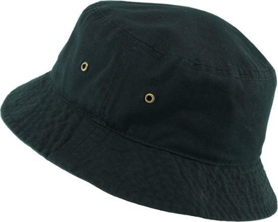 Washed Cotton Bucket Outdoor Design Hat with Ventilation Side Holes