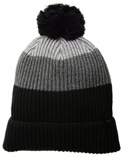 BSCI Audit Ribbed Knitted Mens Winter Hat with Woven Logo