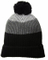 BSCI Audit Ribbed Knitted Mens Winter Hat with Woven Logo