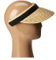 Sedex Audit Simplicity Grosgrain Hatband Sun Protection Straw Visor Hat