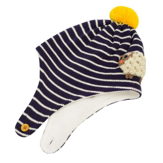 Cotton Knitted Beanie Warm Animal Patterned Striped Winter Children Hat