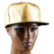 Adjustable Fashion Gold Style Unisex Punk Cap Snapback Custom with PU Leather Cotton Blend