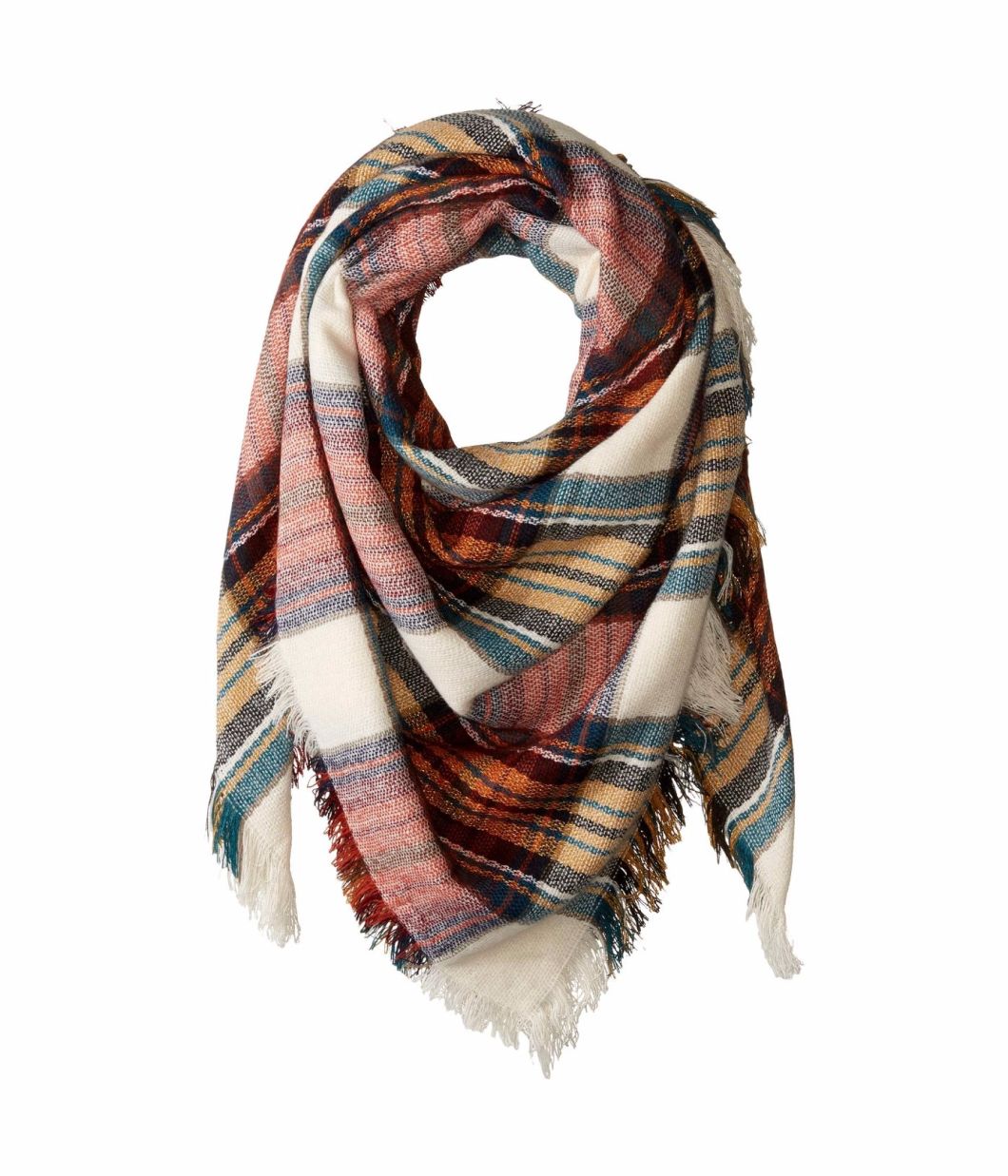 BSCI Audit Man Women Classic Plaid 100% Acrylic Scarf Square