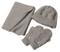 Custom Cotton Knit Soft Winter Beanie Hat Scarf Glove Set