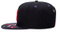 6-Panel Wholesale Cotton Black Embroidery Custom Sports Flat Peaked Baseball Snapback Cap