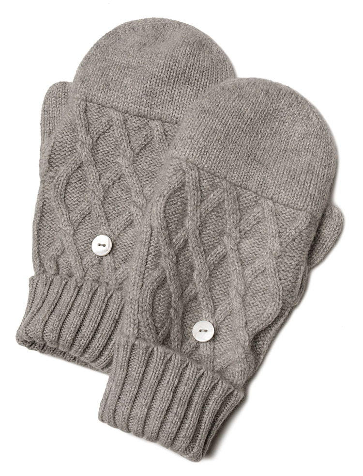 Custom Cotton Knit Soft Winter Beanie Hat Scarf Glove Set