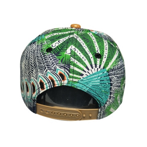 Custom New Sublimation Printing Wall Pattern Gorras Snapback with Hemp Flat Brim