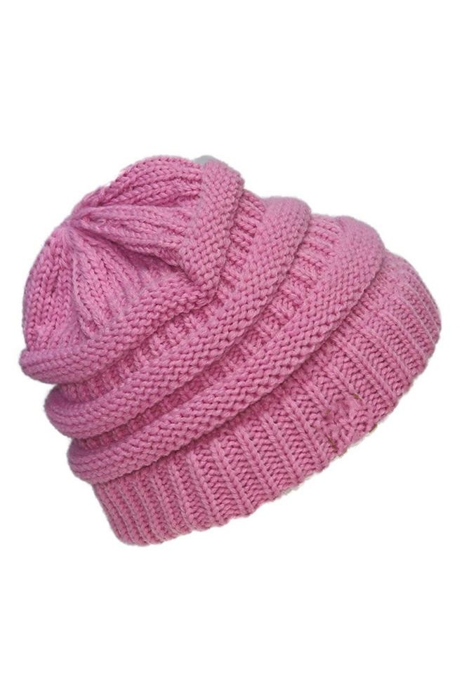 100% Acrylic Custom Striped Unisex Soft Beanie Knitted Crocheted Hat