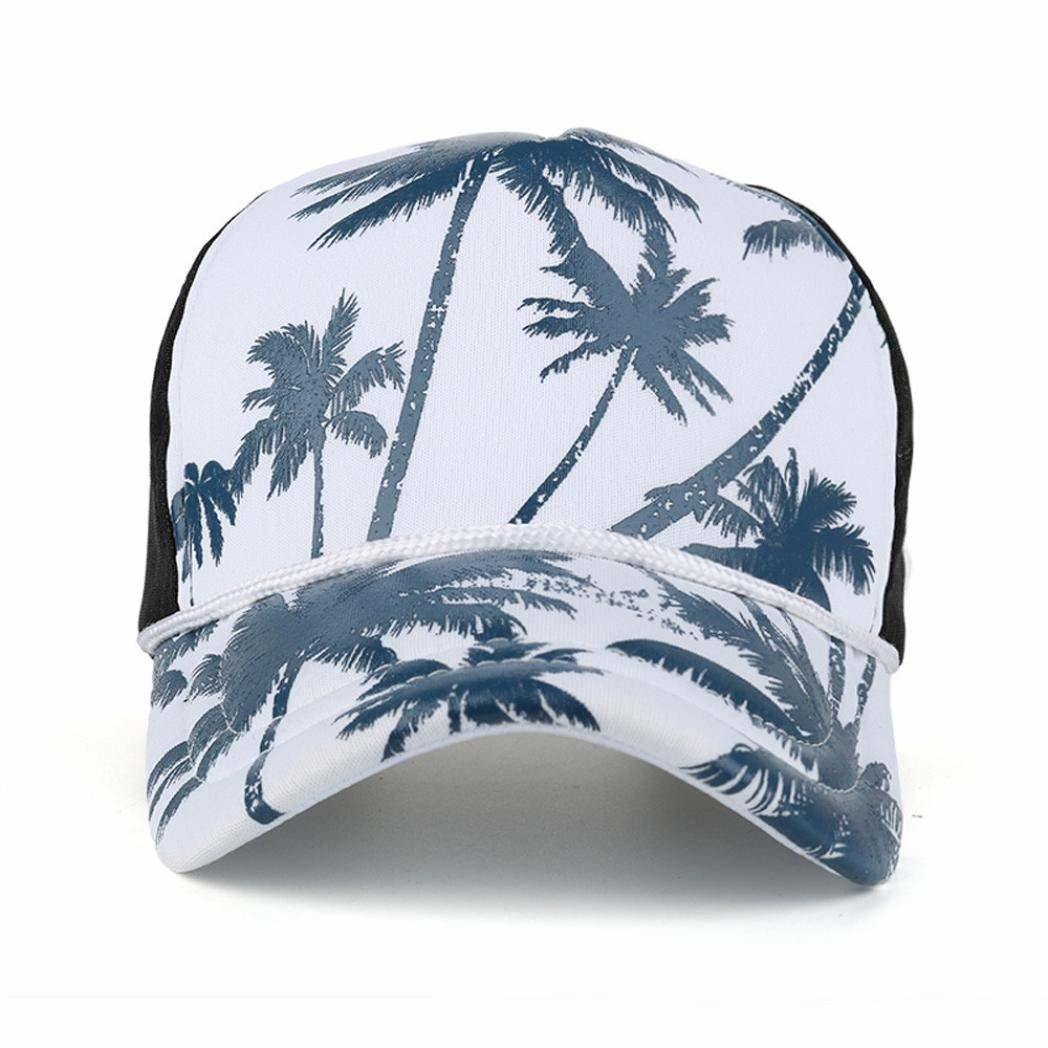 Sedex Audit 100% Polyester Mesh Trucker Cap Printing Coconut Tree