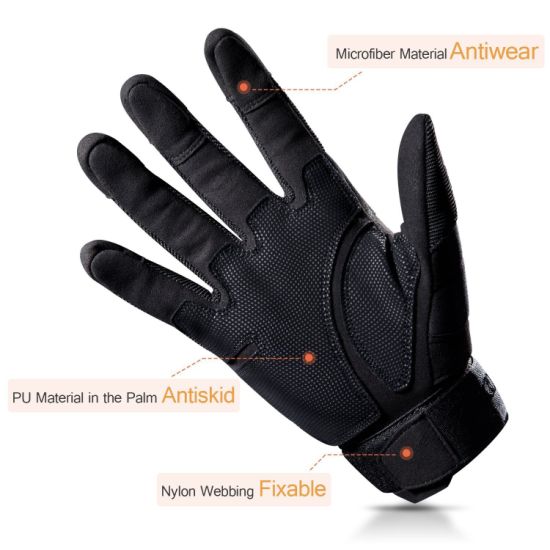Adjustable Breathable Tactical Gloves Rubber Hard Knuckle Military Gloves