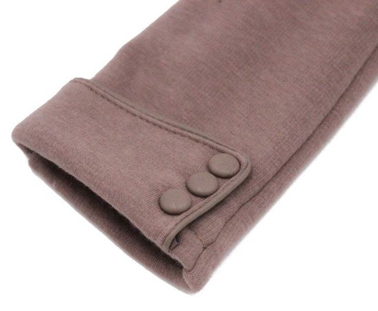 Touchscreen Fleece Windproof Winter Warm Wear Fashion Gloves with Button