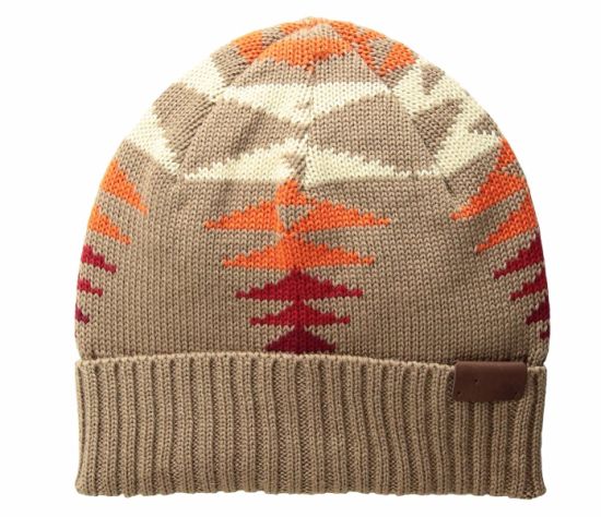 Custom 100% Wool Winter Folded Cuff Ribbed Beanie Knitting Cap