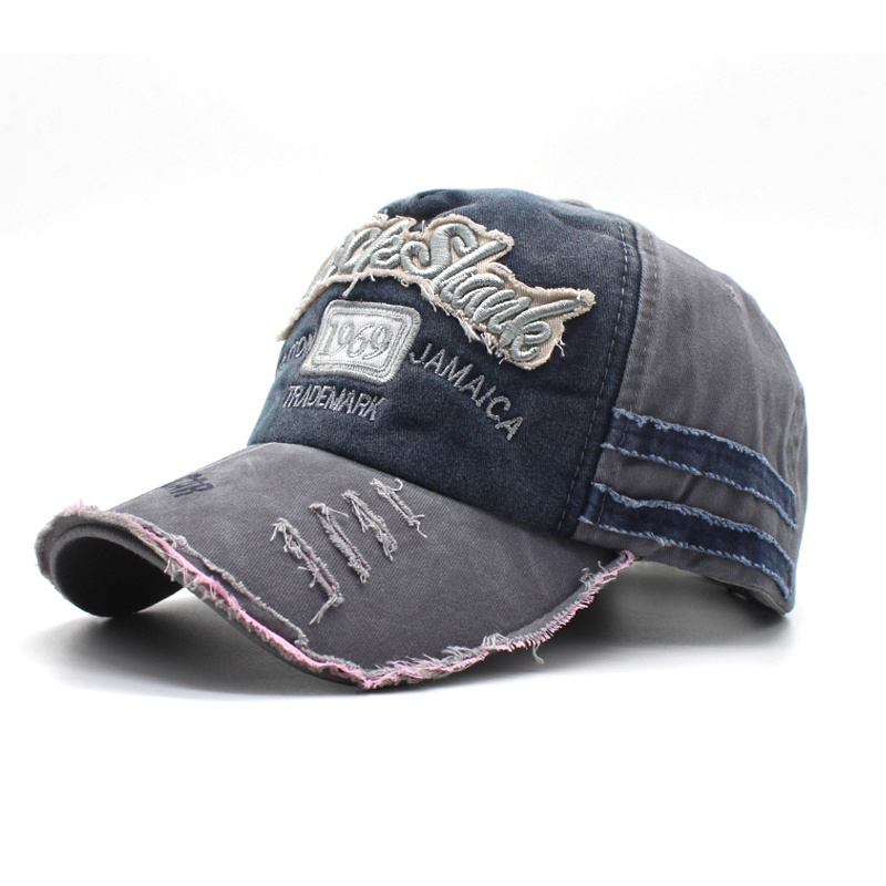 BSCI Audit Embroidered Adjustable Washed Cotton Distressed Dad Hat