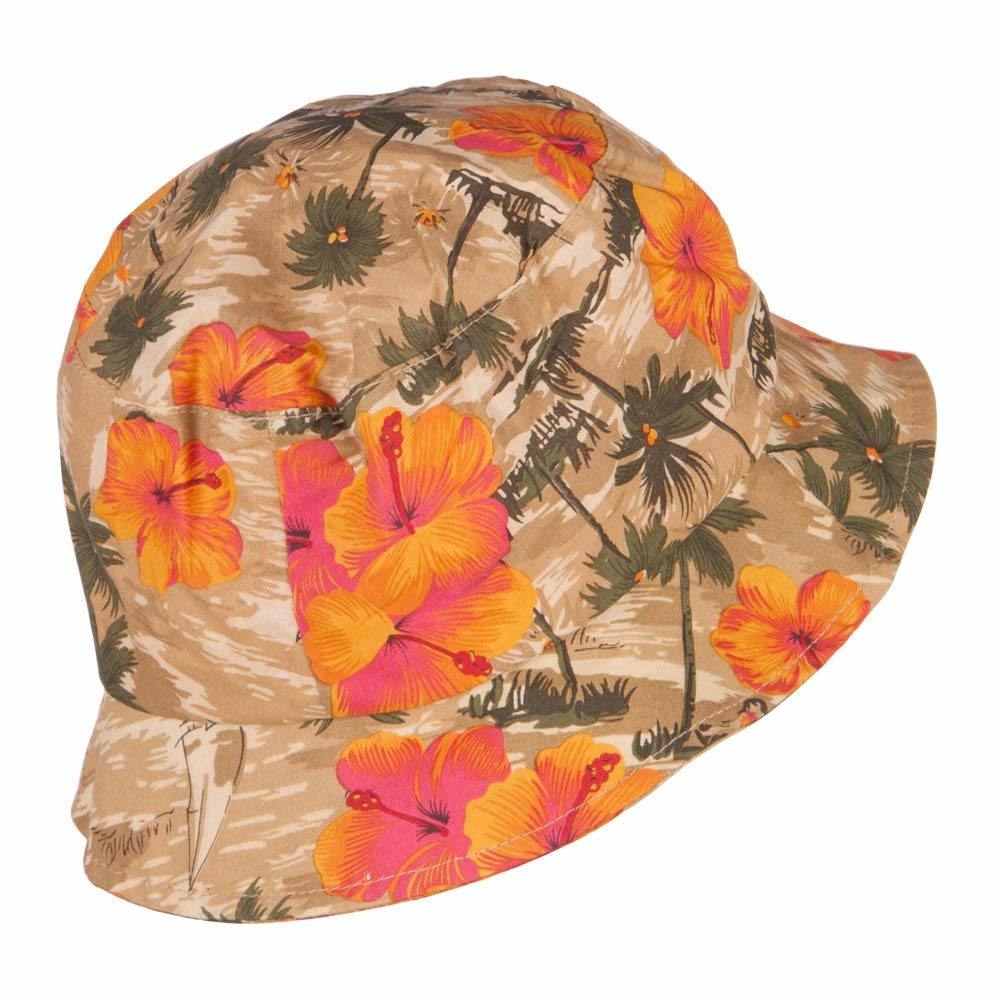 Sedex Audit Cotton Elastic Tie Summer Beach Hawaiian Print Hat