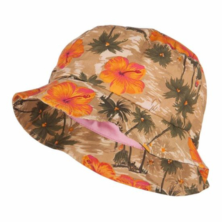 Sedex Audit Cotton Elastic Tie Summer Beach Hawaiian Print Hat