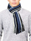 BSCI Audit Custom Striped Knit Long Scarf 100% Acrylic Man Knit Scarf
