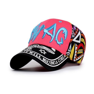 Wholesale 6-Panel Red Stylish 3D Embroidery Baseball Cap
