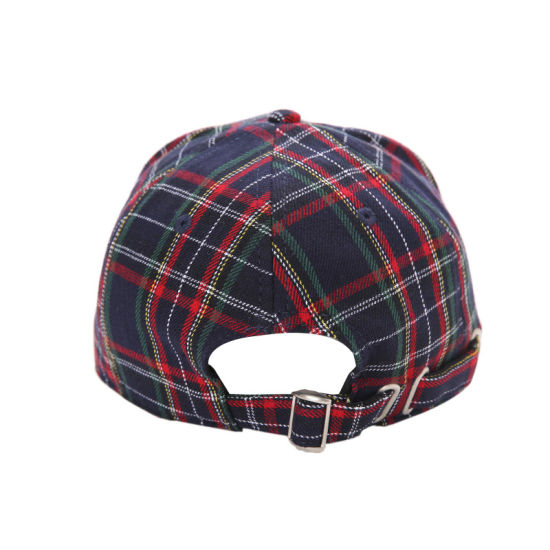 Fashion Checker Pattern Baseball Cap 6-Panel Sports Caps Hip Hop Street Dance Hat Promotional Cap