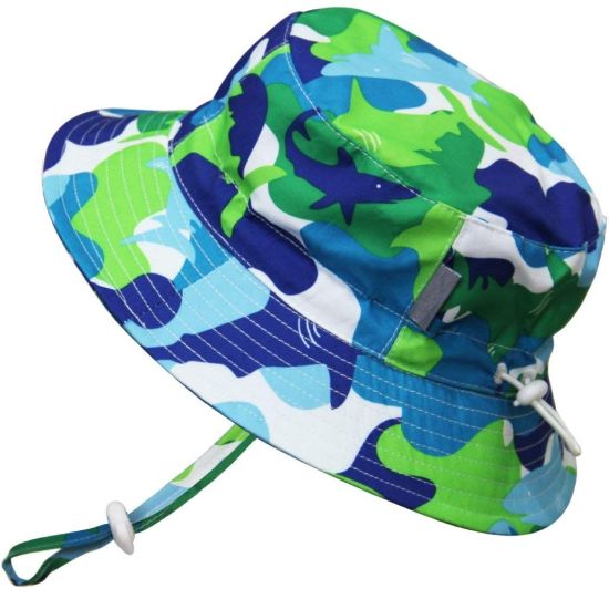 Adjustable Toddler Bucket Summer Beach Quick-Dry Fabric Kids Sun Hat