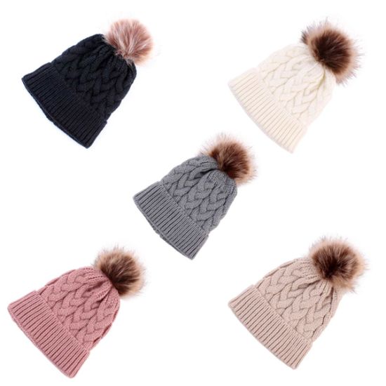 Wholesale Acrylic Soft Toddler Winter Warm Beanie Knitted Crochet Baby Hat