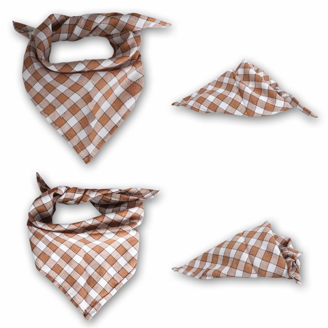 Sedex Audit Promotional Cotton Triangle Print Cotton Pet Scarf Cat Dog Bandana