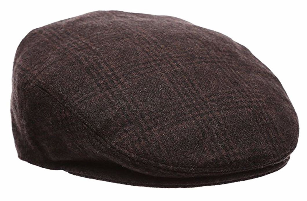 BSCI Audit Custom Wool Blend Snap Brim Classic IVY Newsboy Fitted Cap Men