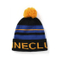 Winter Warm Striped Embroidered Knitted POM POM Baby Beanie Hat