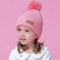 Children Winter Warm Beanie Knitted POM POM Baby Fur Hat