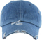 Vintage Washed Distressed Cotton Dad Hat Adjustable Solid Blank Unisex Style Baseball Cap
