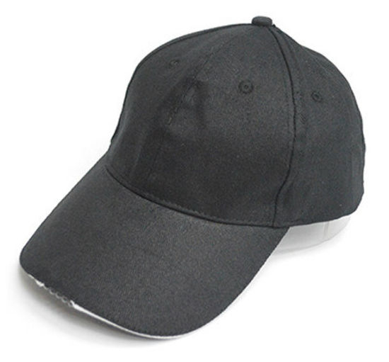 Custom Brushed 100% Cotton Plain Blank LED Light Baseball Cap