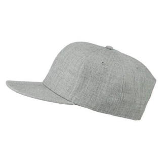 Custom 100% Wool Woven Flat Bill 6-Panel Blank Wool Snapback