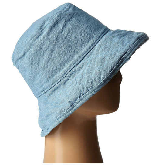 Unisex Down-Turned Brim Crusher Bucket Fashion Hat in Washed Cotton