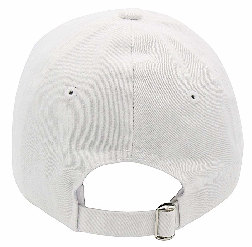 Wholesale Classic Cotton Plain Adjustable Blank Cap White for Man Women