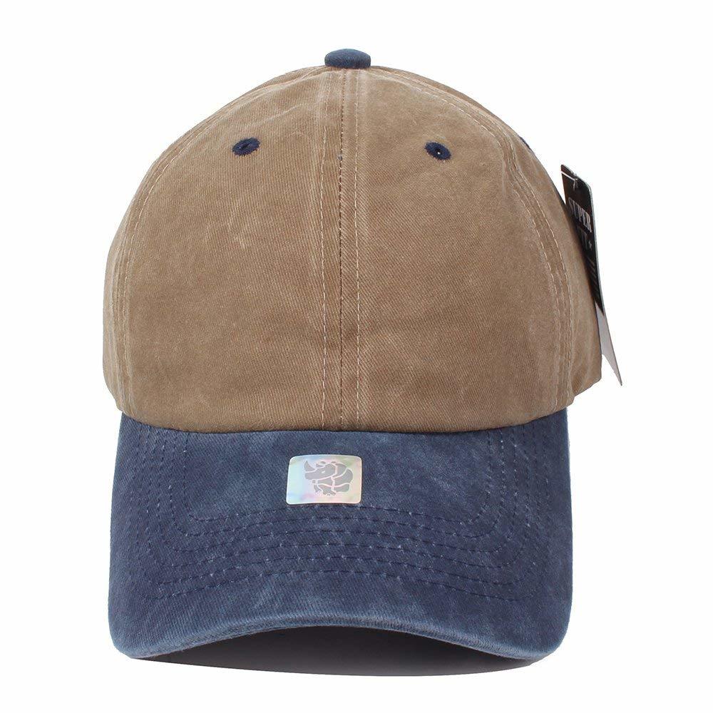 Wholesale Washed Dyed Cotton Adjustable Solid Baseball Six Panel Cap
