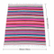 Wholesale Custom Large Square Cotton Mexican Blanket for Party Decorations Tablecloth