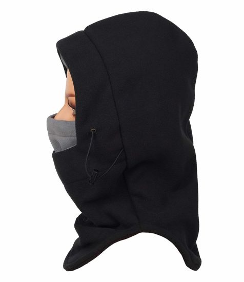 BSCI Audit 1005 Polyester Fleece Ski Bike Sport Mask Face Cap with Elastic Brim