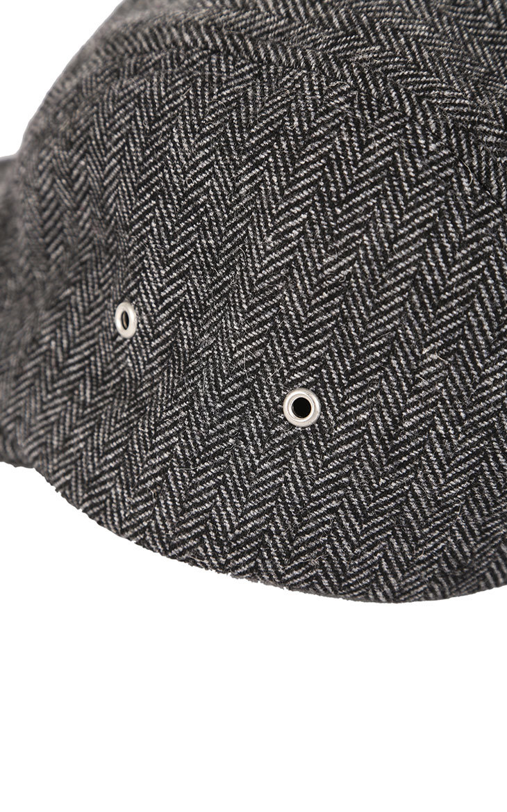 BSCI Audit Custom Blank Fashion Flat Brim Wool 5 Panel Cap