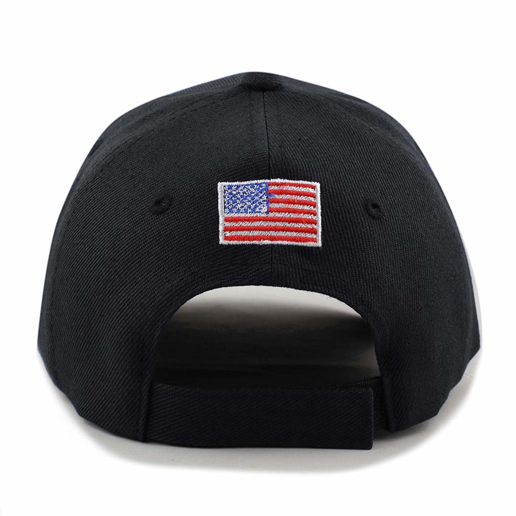 Wholesale Embroidered Adjustable Velcro Strap New Fashion Trump Ear Hat