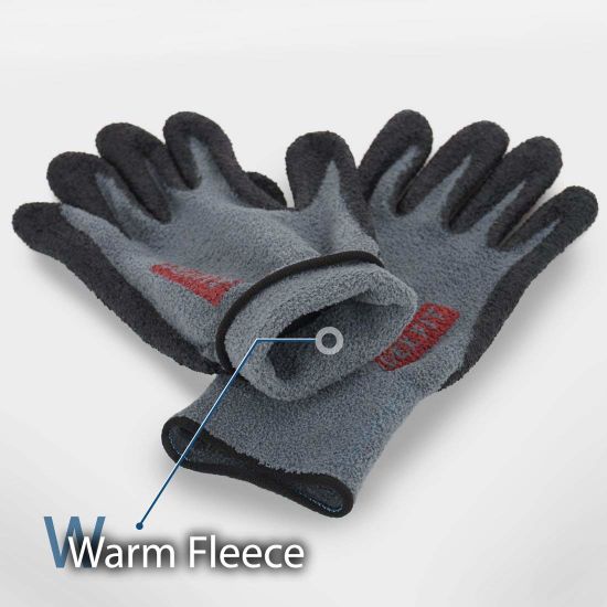 100% Polyester Warm Fleece Spandex Stretch Fit Winter Work Gloves