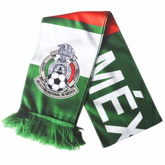 Sedex Audit World Cup Fans Soccer Scarf Knit Football Scarf Custom Football Scarf No Minimum