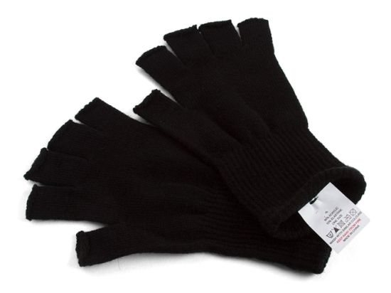 BSCI Audit Acrylic Winter Warm Half-Finger Stretchy Sport Knit Gloves