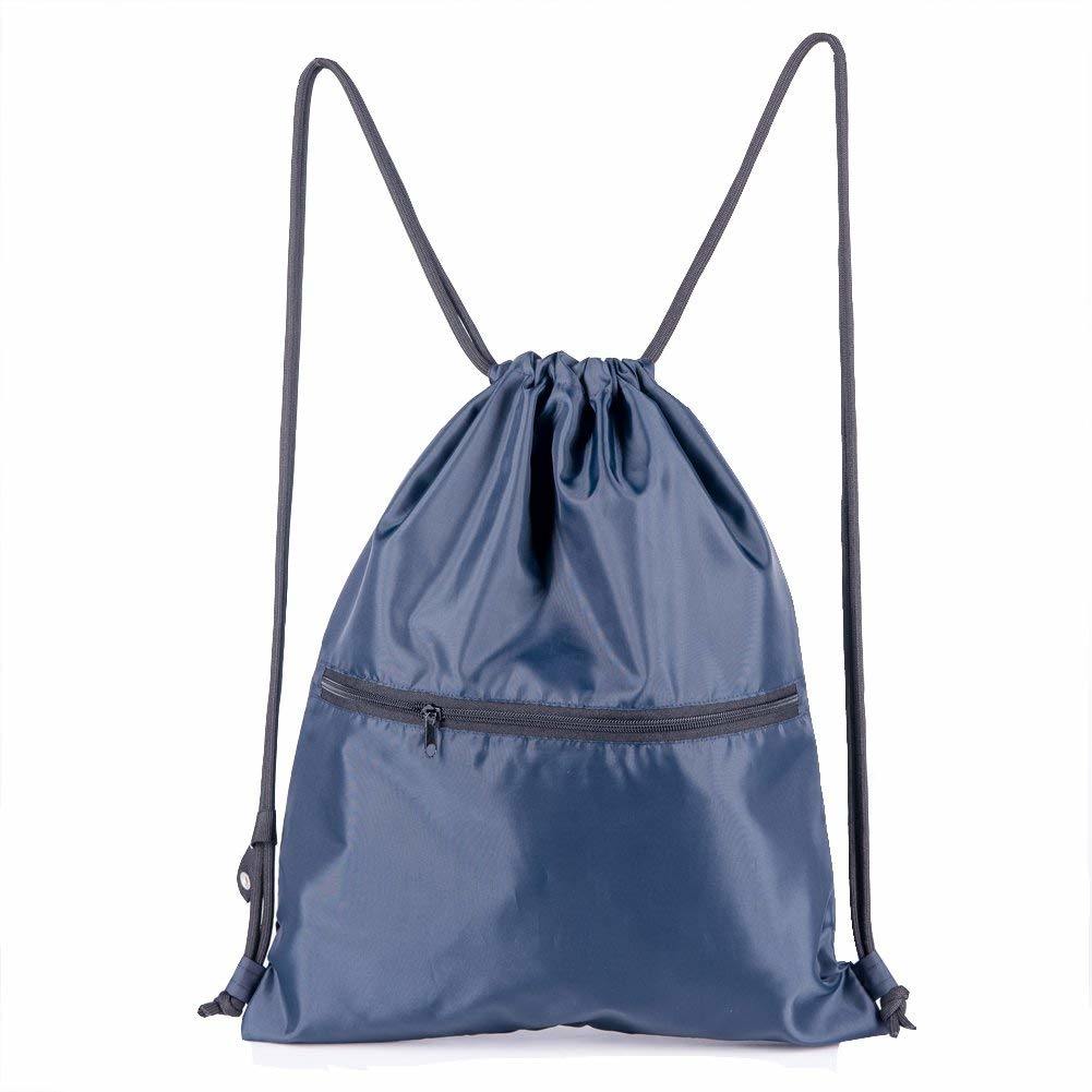 Sedex Audit Polyester Durable Outdoor Sport Gym Sack Waterproof Drawstring Backpack Bag Drawstring Bag Small with Pockets