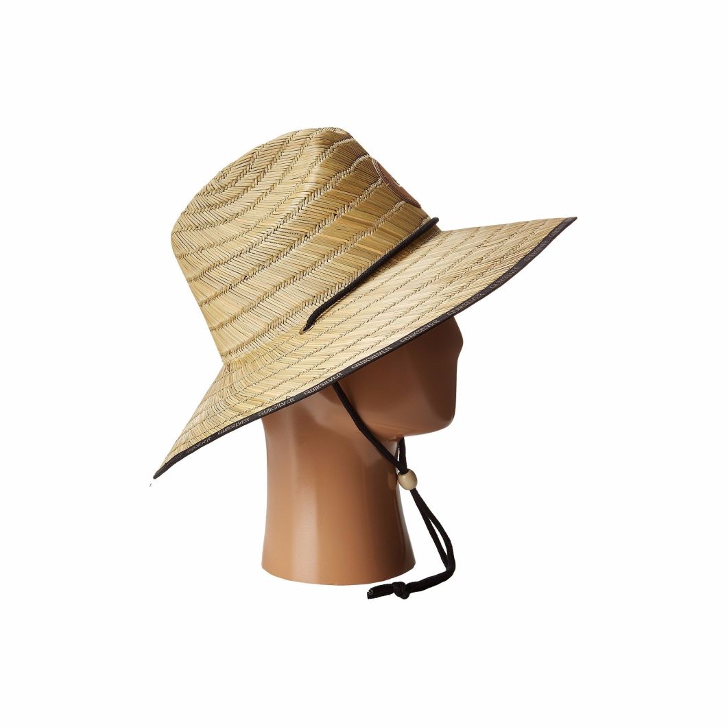 Adjustable Breathable Lightweight Paper Straw Pierside Lifeguard Hat
