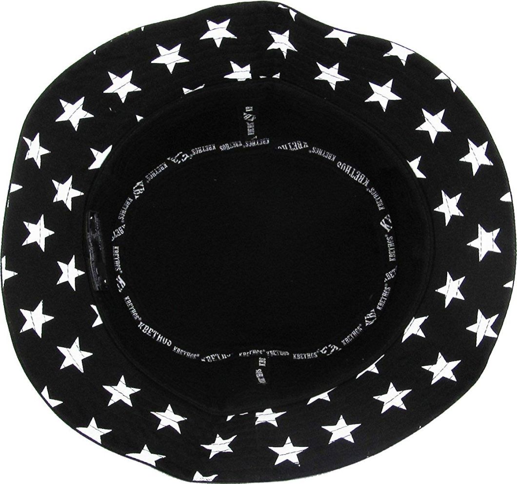 Cotton Durable Smooth Print Bucket American Flag Hat Summer Boonie