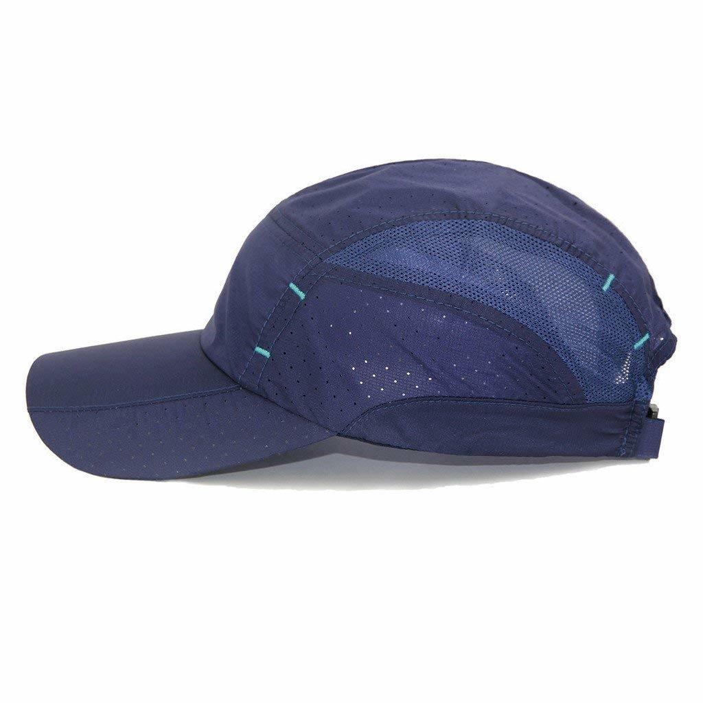 100% Polyester Adjustable Quick-Dry Running Camping Sport Cap Men