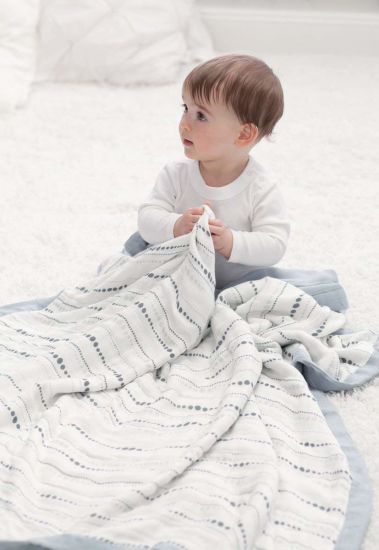 Custom Silky Soft Baby 100% Cotton Muslim Toddler Bamboo Blanket