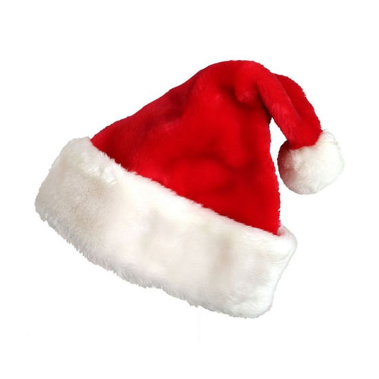 Wholesale Soft Plush Custom Funny Christmas Santa Hat